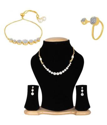 Gold diamond necklace-sets 2