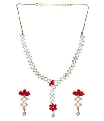 Gold diamond necklace-sets 2