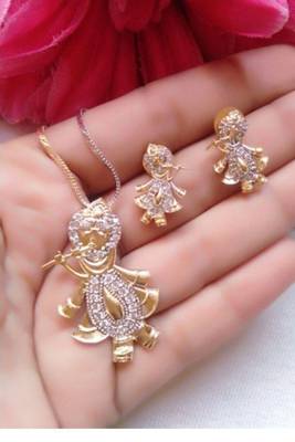 Gold diamond necklace-sets 1