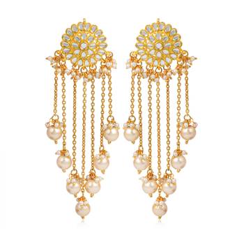 White Earrings 1