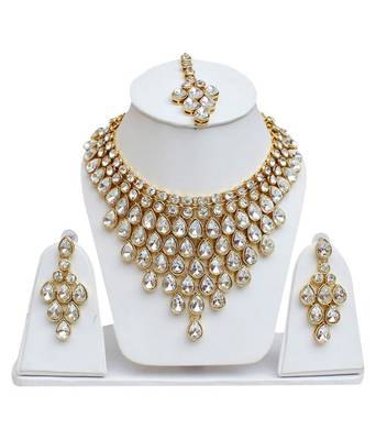 Gold diamond necklace-sets 1