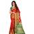 Red woven Banarasi  saree with blouse