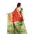 Red woven Banarasi  saree with blouse