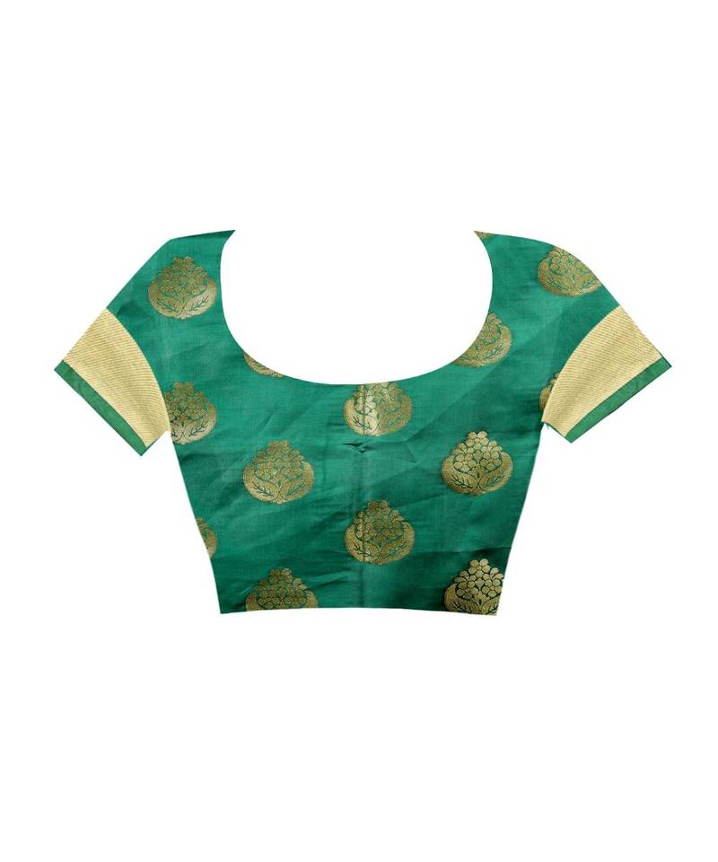 Red woven Banarasi  saree with blouse