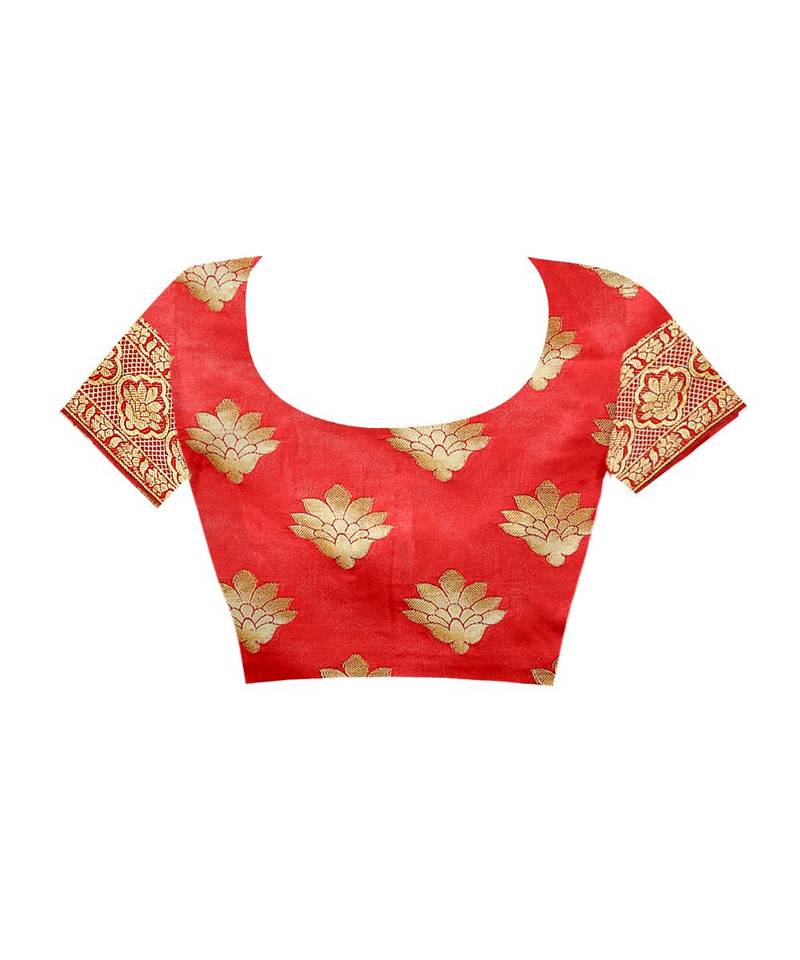 Black woven Banarasi  saree with blouse