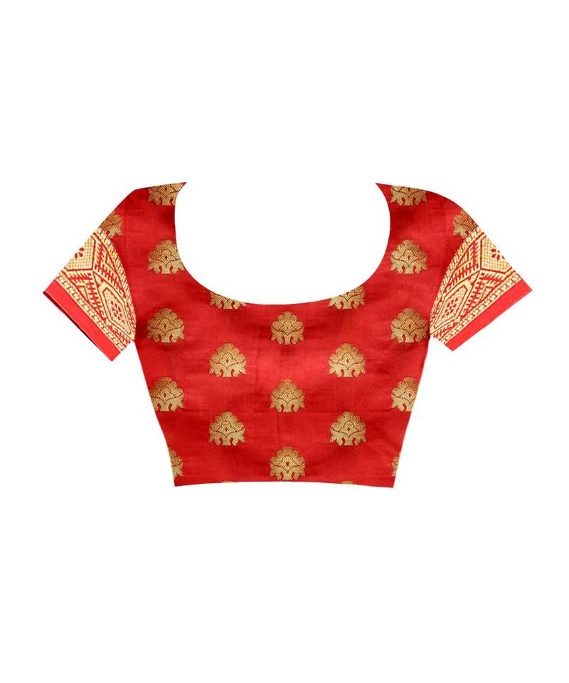 Black woven Banarasi  saree with blouse