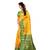 Yellow woven Banarasi  saree with blouse