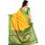 Yellow woven Banarasi  saree with blouse