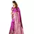 Magenta Woven Art Silk Saree With Blouse