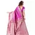 Magenta Woven Art Silk Saree With Blouse