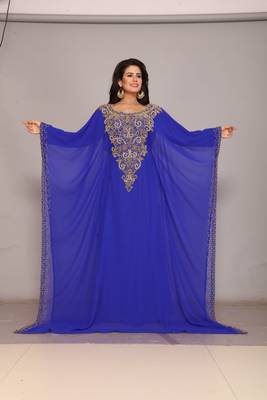 Dubai Kaftan Women Dress Long Gown Farasha Wear 1