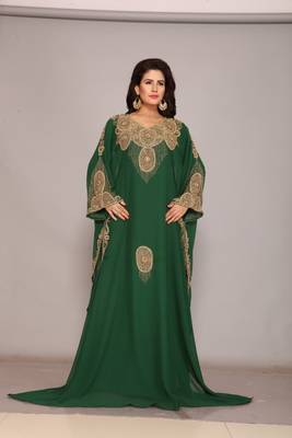 Dubai Kaftan Women Dress Long Gown Farasha Wear 1