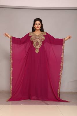 Dubai Kaftan Women Dress Long Gown Farasha Wear 1