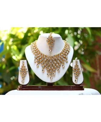 Uncut Kundan Raani Haar Elegant Necklace Set 1
