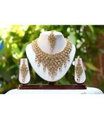 Reeti Fashions Uncut Kundan Raani Haar Elegant Necklace Set