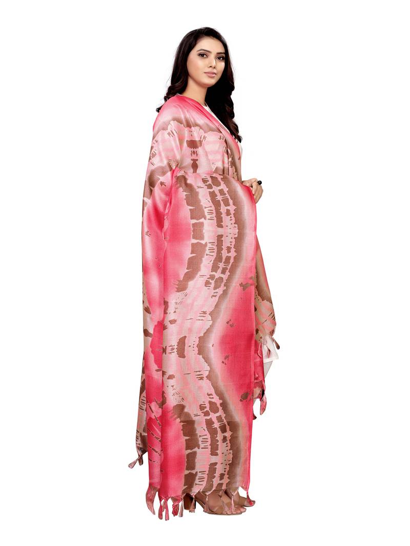Turquiose Bhagalpuri Silk Printed Womens Dupatta