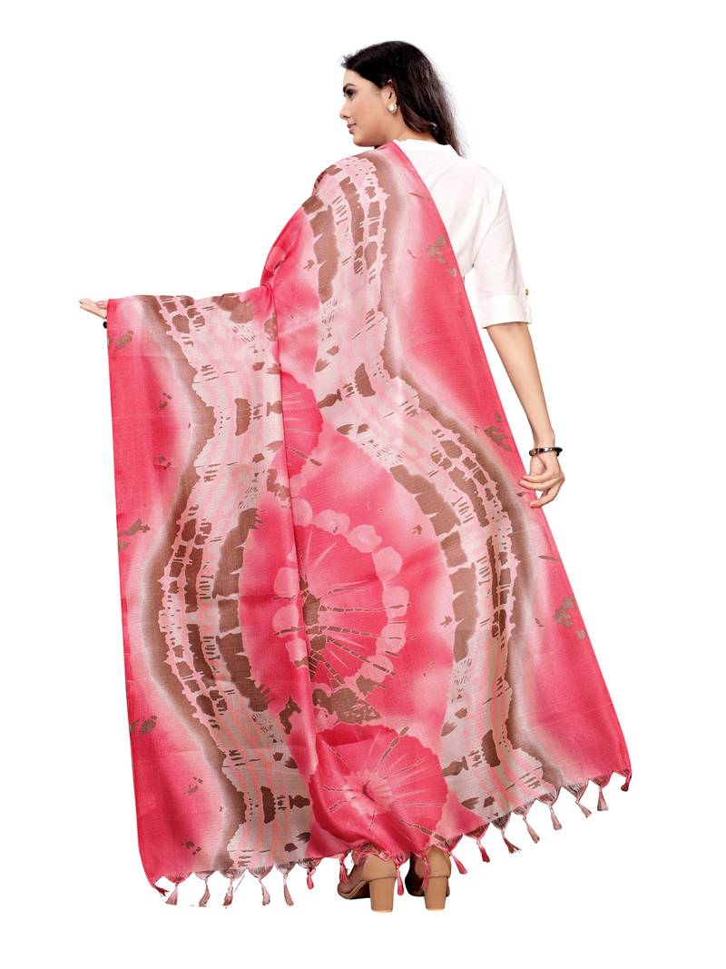 Turquiose Bhagalpuri Silk Printed Womens Dupatta