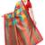 Multicolor printed art silk sarees saree with blouse