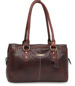 Genuine Multipurpose Leather Handbags For Ladies Cum Shoulder Bag (Pure Leather Bag) (Brown)