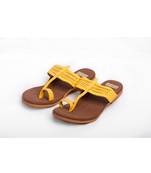 Brown & Yellow Kolhapuris