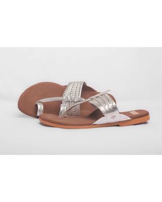 Brown &Silver Kolhapuris 2