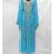 Blue Georgette Embroidered Zari Work Islamic Kaftan