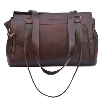 Genunine Leather Women'S Handbag (Deep Brown) 1