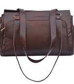 Genunine Leather Women'S Handbag (Deep Brown)