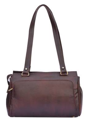 Genunine Leather Women'S Handbag (Deep Brown) 4