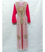 Red Georgette Embroidered Zari Work Islamic Kaftan