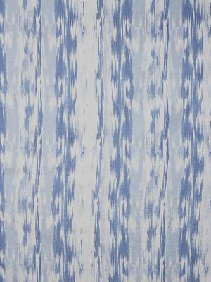 ROSARA HOME Chenille Ikat Blue Printed Curtain 3