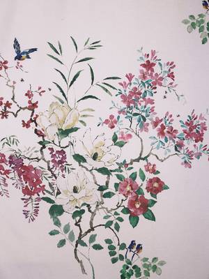 ROSARA HOME Kai Chenille Panel Printed Curtain 3