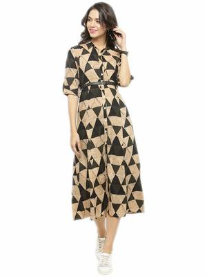 Black printed rayon party-wear-kurtis 1