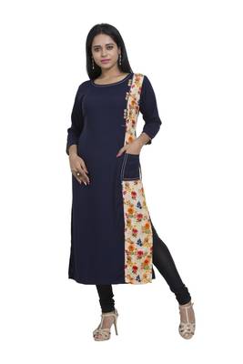 Rayon Blue Kurti 1