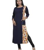 Rayon Blue Kurti
