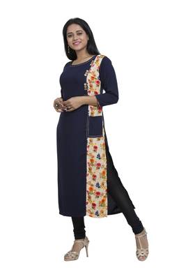 Rayon Blue Kurti 2