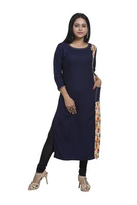Rayon Blue Kurti 3