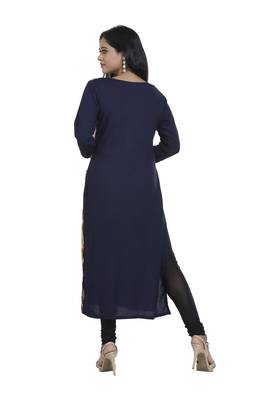 Rayon Blue Kurti 4