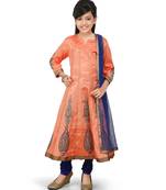 Piche Santoon Printet Kurta Blue Santoon Chodidar Set