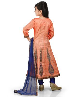 Piche Santoon Printet Kurta Blue Santoon Chodidar Set 2