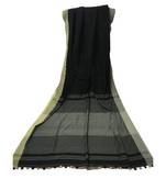 Grey woven Bengal Cotton Handloom saree with blouse