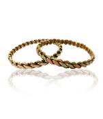 Anand 1pc ASHTADHATU 1 pc PURE COPPER BRASS STEEL TWISTED HEAVY PUNJABI STYLISH KADA BRACELET FOR MEN AND WOMEN
