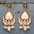 Beige danglers-drops