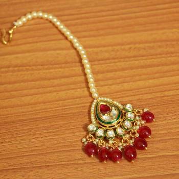 Red Ruby       Maang-Tikka 1