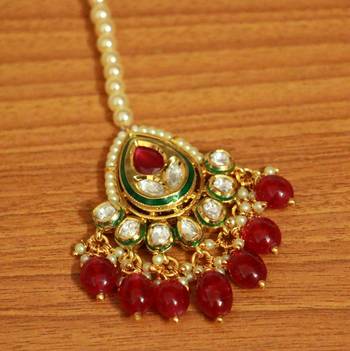 Red Ruby       Maang-Tikka 2