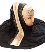 Justkartit Women'S Hosiery Cotton Stretchable Heavy Net Embroidery Hijab Scarf Dupatta