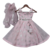 Baby Pink Glitter Lehenga Choli with Dupatta for girls