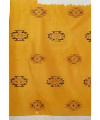 multicolor printed silk blend saree with blouse 7
