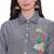 Blue printed rayon ethnic-kurtis