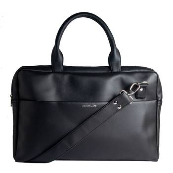 Broke Mate Vegan Laptop Bag - Black 4